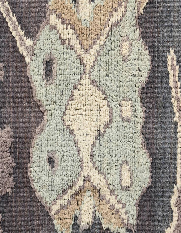 Detail image of 8' 2 x 10' 2  Hand Knotted Oushak Wool Rug