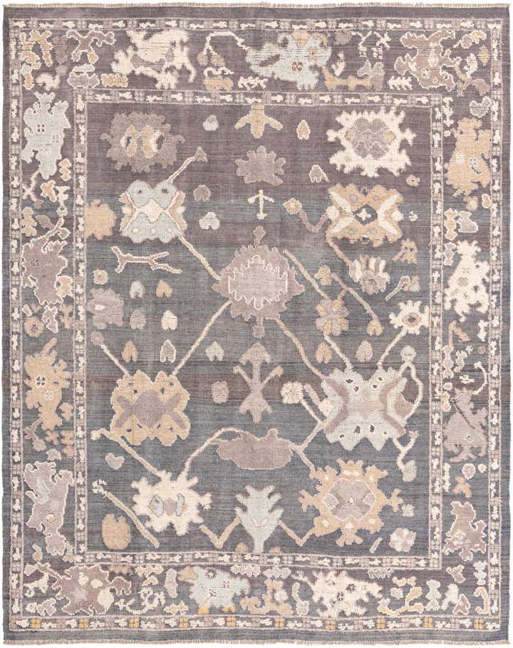 8' 2 x 10' 2 Hand Knotted Oushak Wool Rug