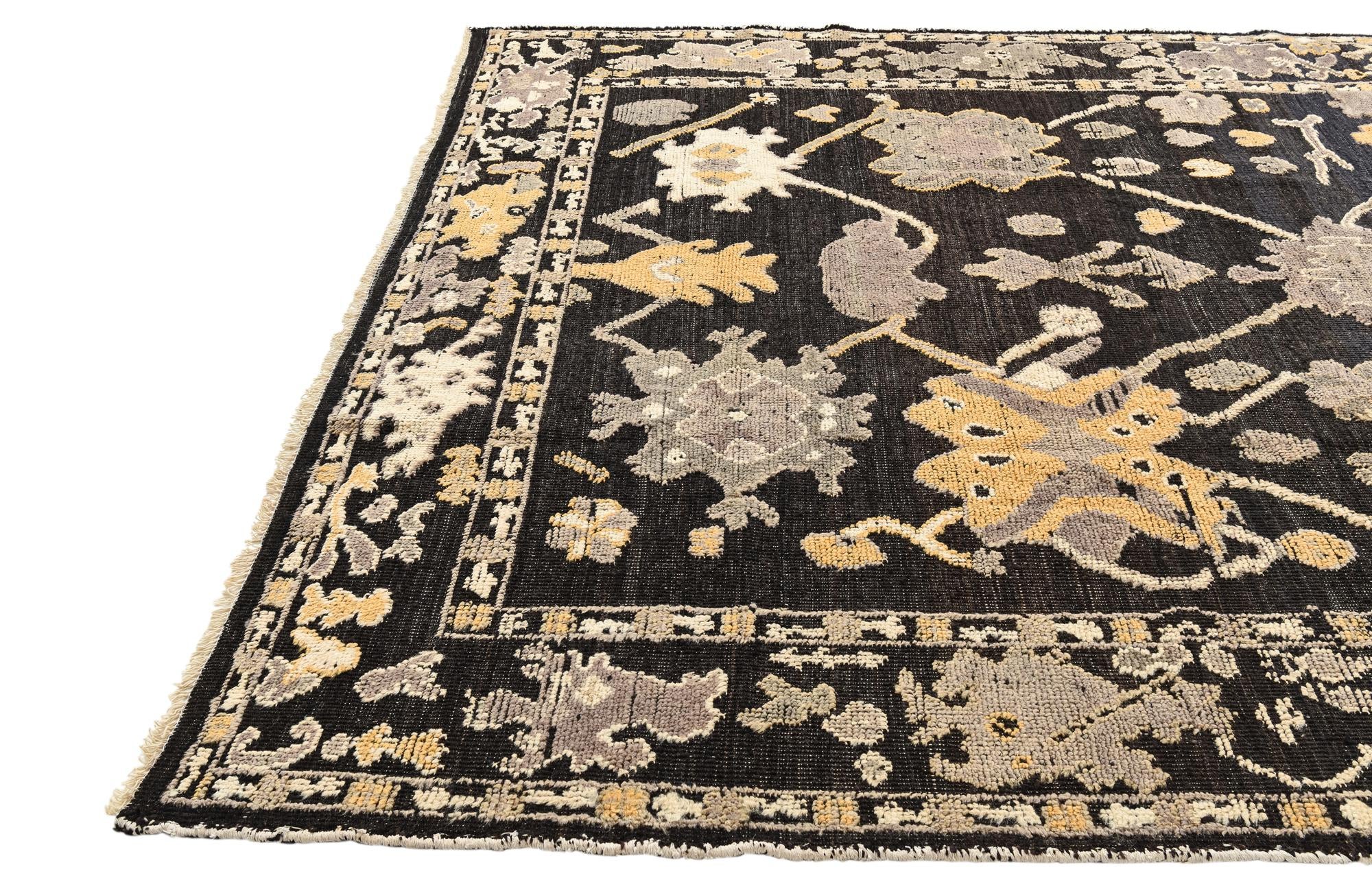 8' 3 x 10' 7 Hand Knotted Oushak Wool Rug