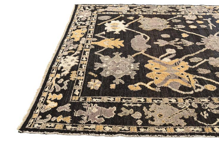 Detail image of 8' 3 x 10' 7 Hand Knotted Oushak Wool Rug
