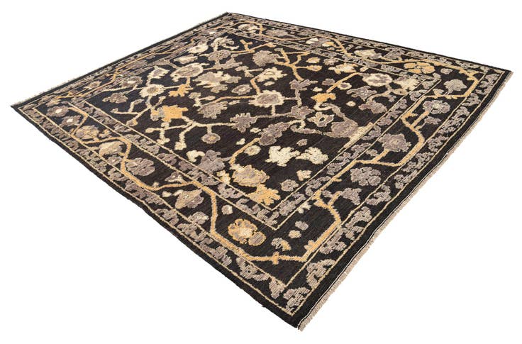 Detail image of 8' 5 x 10' 1 Hand Knotted Oushak Wool Rug
