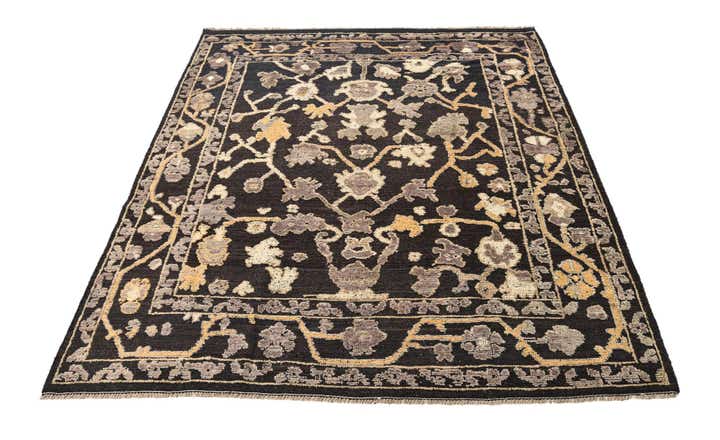 8' 5 x 10' 1 Hand Knotted Oushak Wool Rug