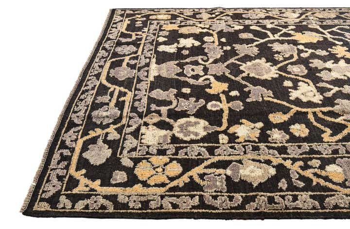 8' 5 x 10' 1 Hand Knotted Oushak Wool Rug