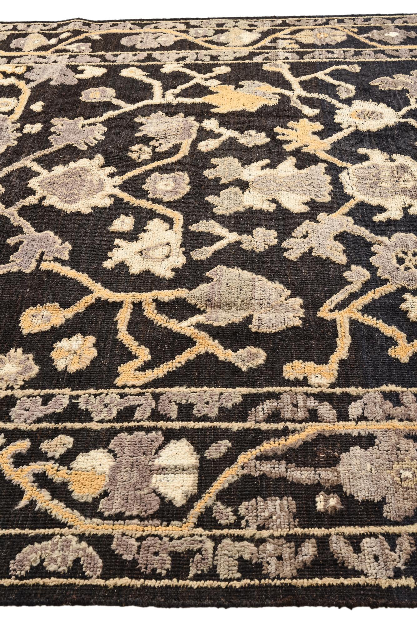 8' 5 x 10' 1 Hand Knotted Oushak Wool Rug