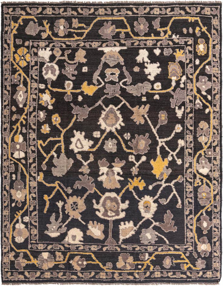 Detail image of 9' 3 x 12' Hand Knotted Oushak Wool Rug