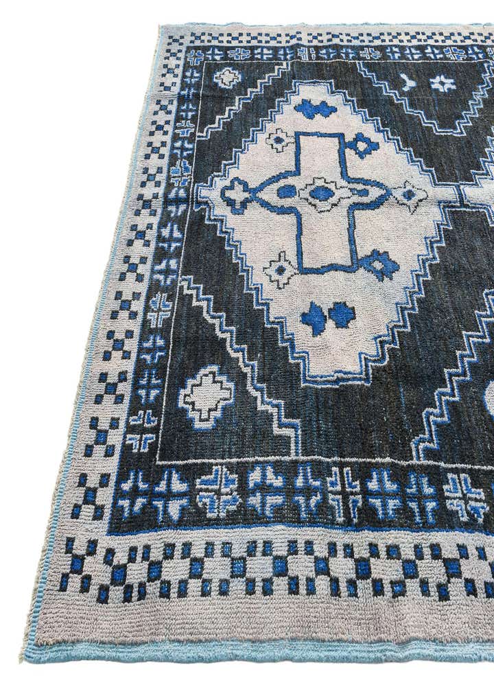 9' x 12' Hand Knotted Oushak Wool Rug