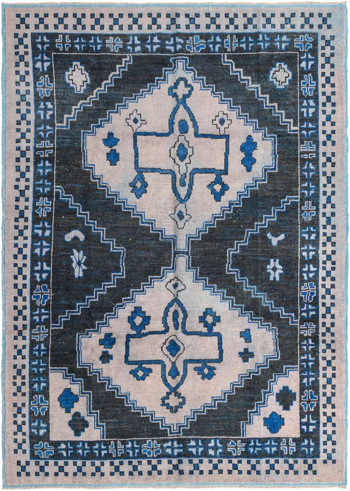 9' x 12' Hand Knotted Oushak Wool Rug