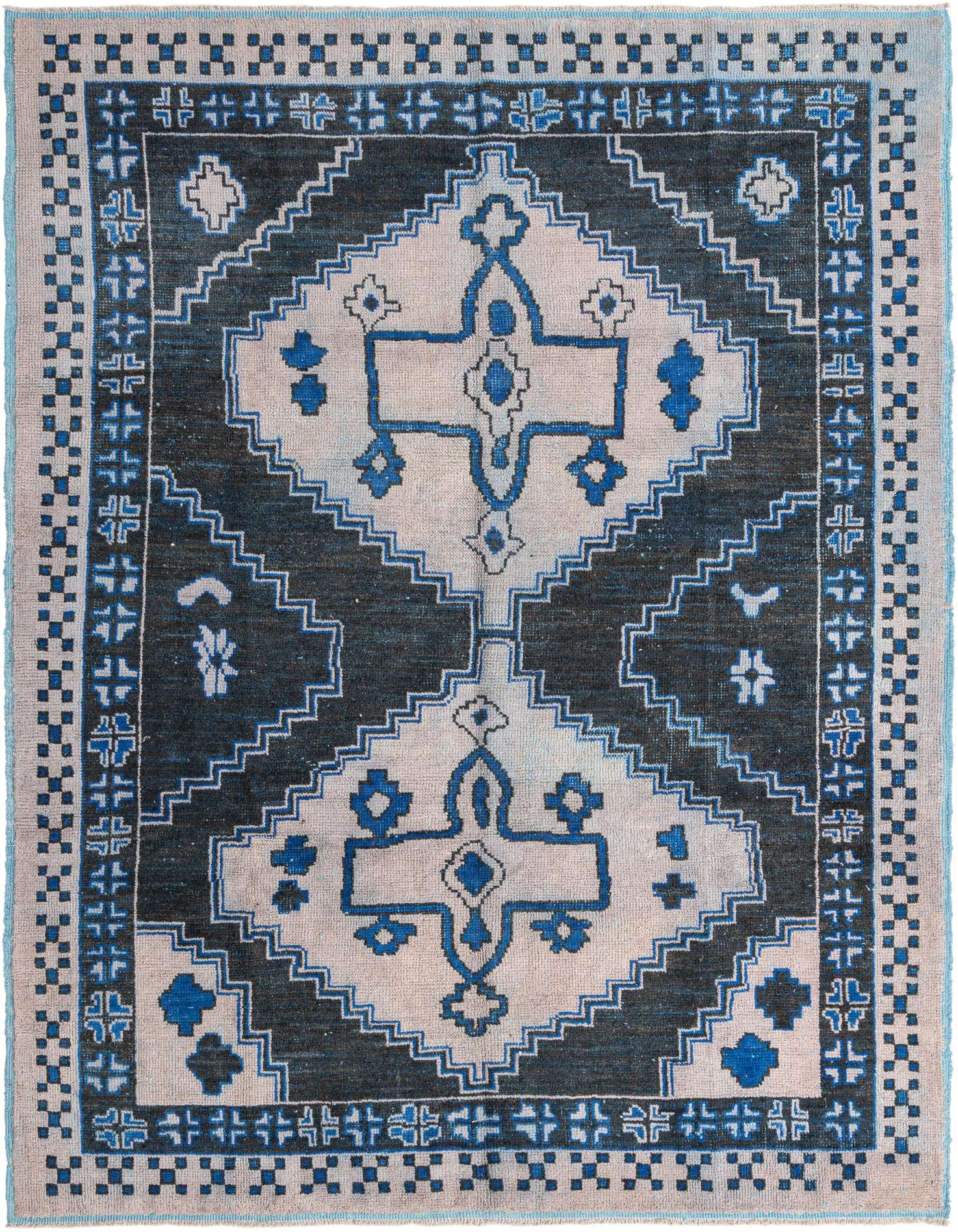 9' x 12' Hand Knotted Oushak Wool Rug
