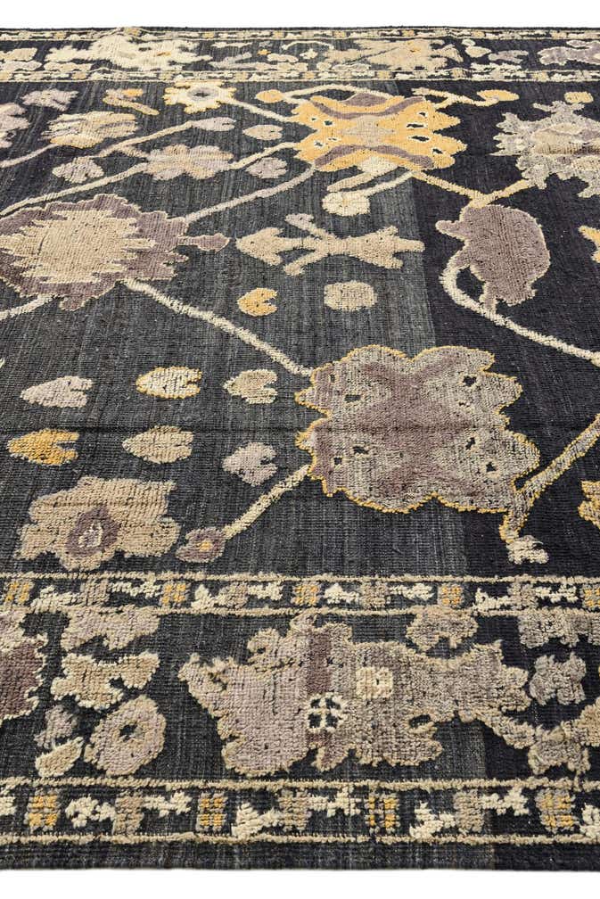 9' 6 x 11' 10 Hand Knotted Oushak Wool Rug