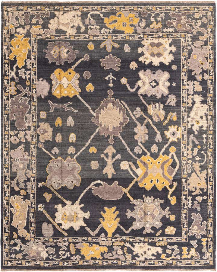 9' 6 x 11' 10 Hand Knotted Oushak Wool Rug