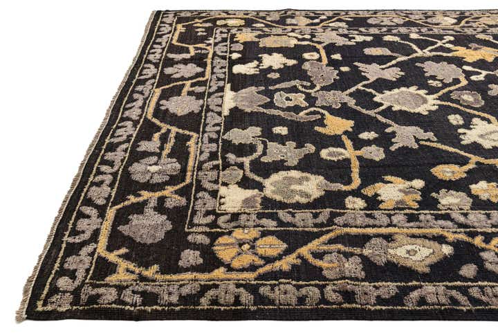 9' 4 x 11' 9 Hand Knotted Oushak Wool Rug