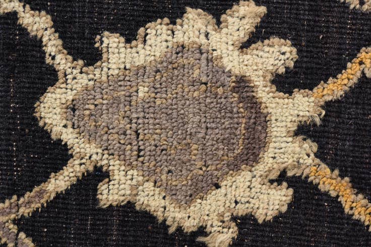 Detail image of 9' 4 x 11' 9 Hand Knotted Oushak Wool Rug