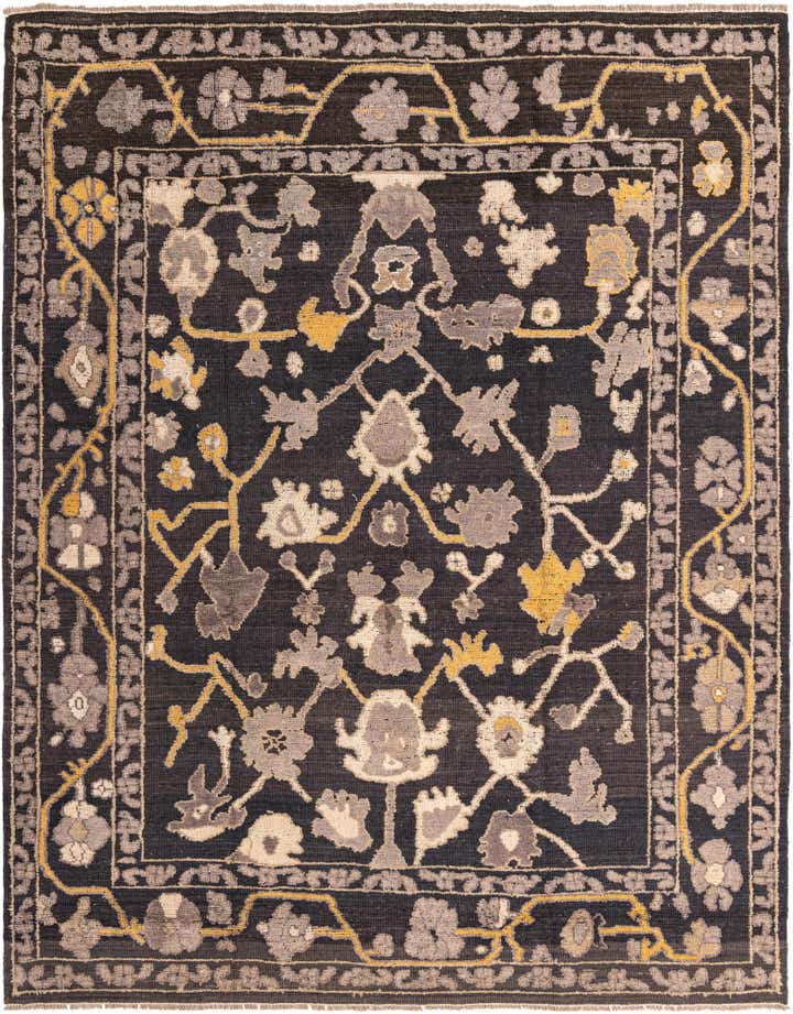 9' 4 x 11' 9 Hand Knotted Oushak Wool Rug