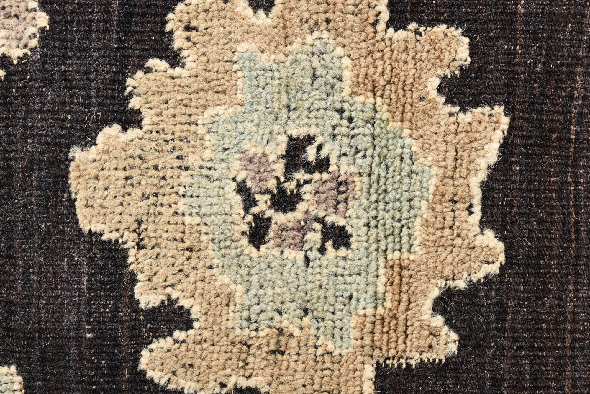 9' 6 x 12' 1 Hand Knotted Oushak Wool Rug