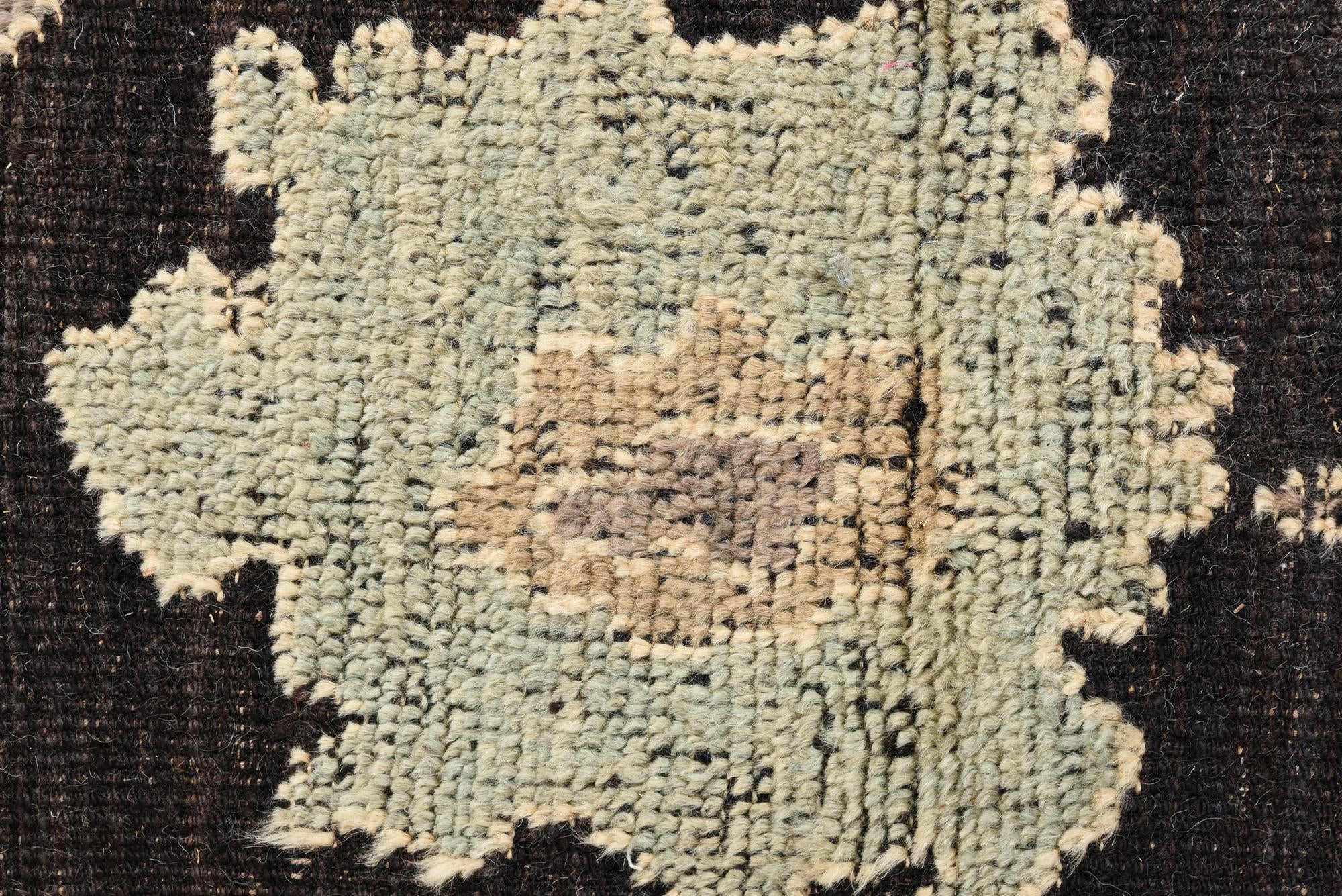 9' 6 x 12' 1 Hand Knotted Oushak Wool Rug