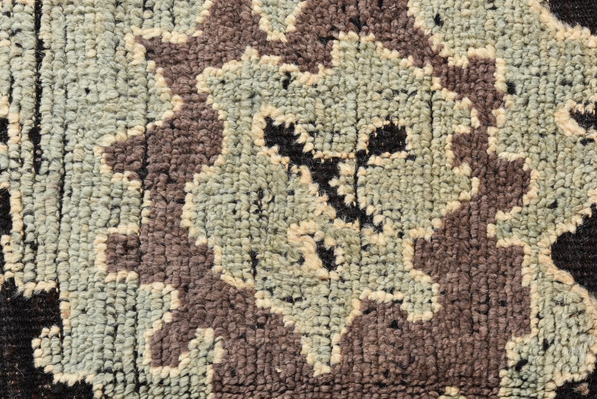 9' 6 x 12' 1 Hand Knotted Oushak Wool Rug