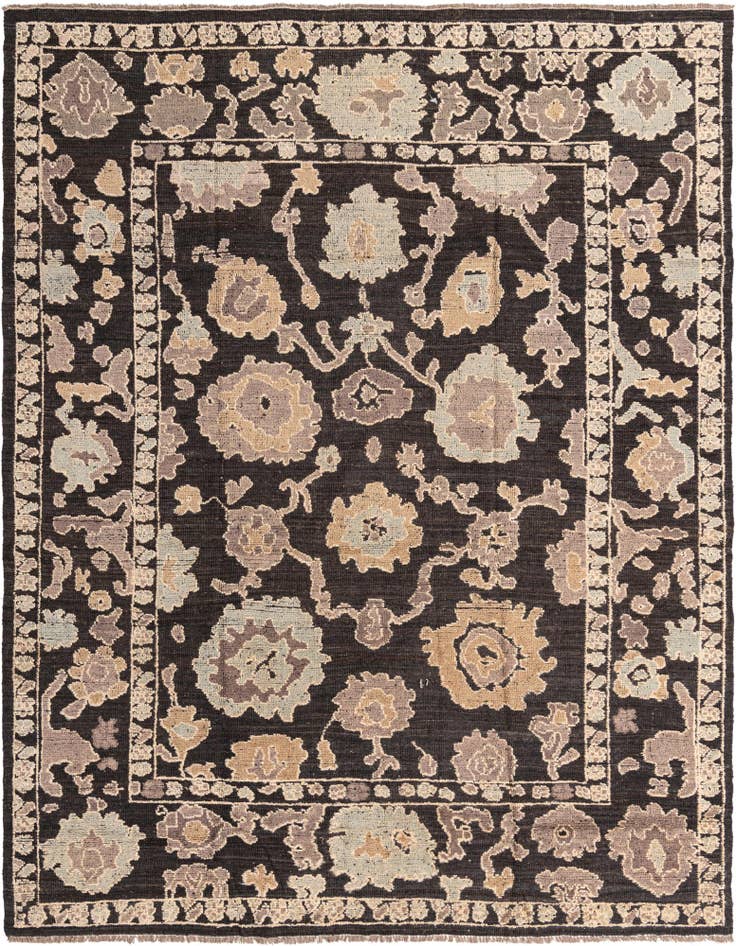 Detail image of 9' 6 x 12' 1 Hand Knotted Oushak Wool Rug