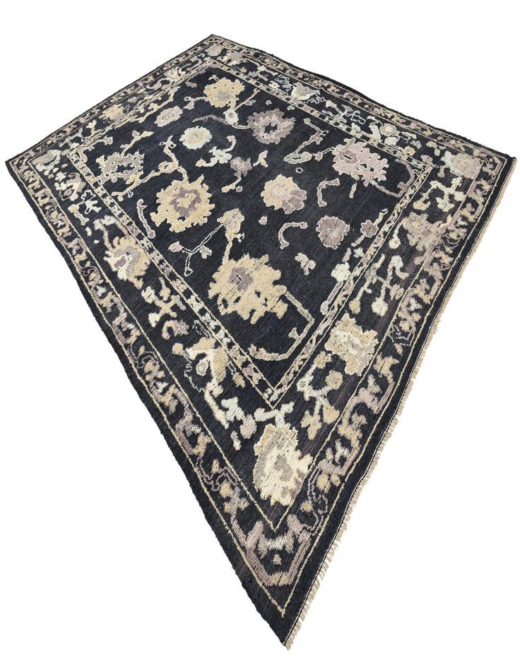 Detail image of 10' 2 x 13' 10  Hand Knotted Oushak Wool Rug