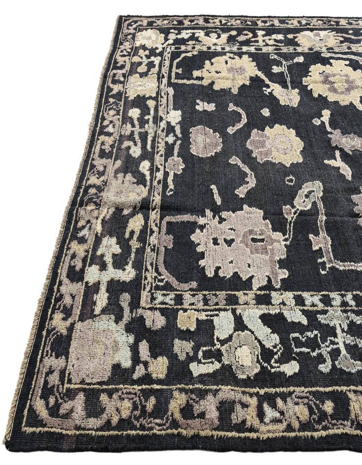 Detail image of 10' 2 x 13' 10  Hand Knotted Oushak Wool Rug