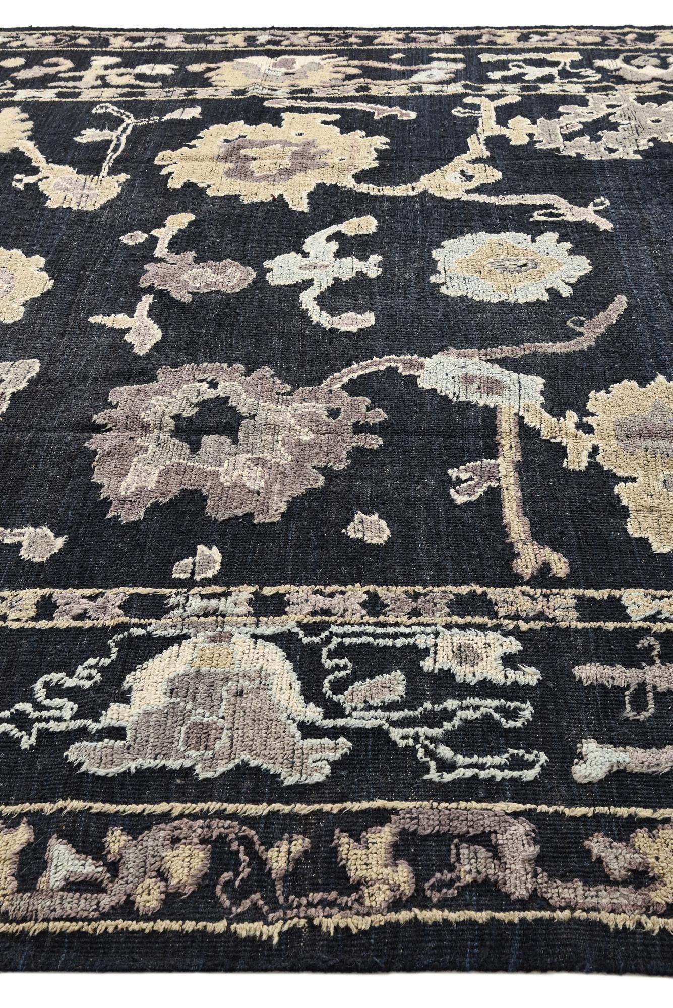 10' 2 x 13' 10 Hand Knotted Oushak Wool Rug