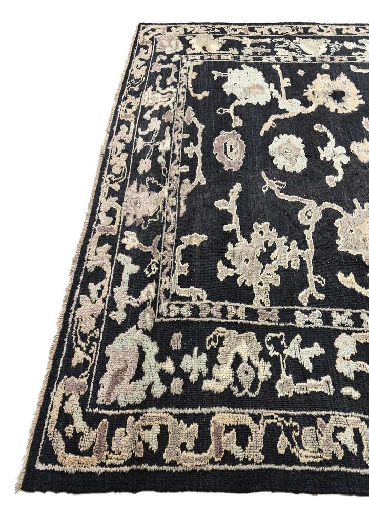 9' 4 x 12' 8 Hand Knotted Oushak Wool Rug