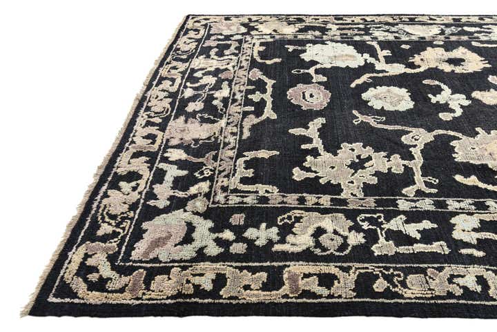9' 4 x 12' 8 Hand Knotted Oushak Wool Rug