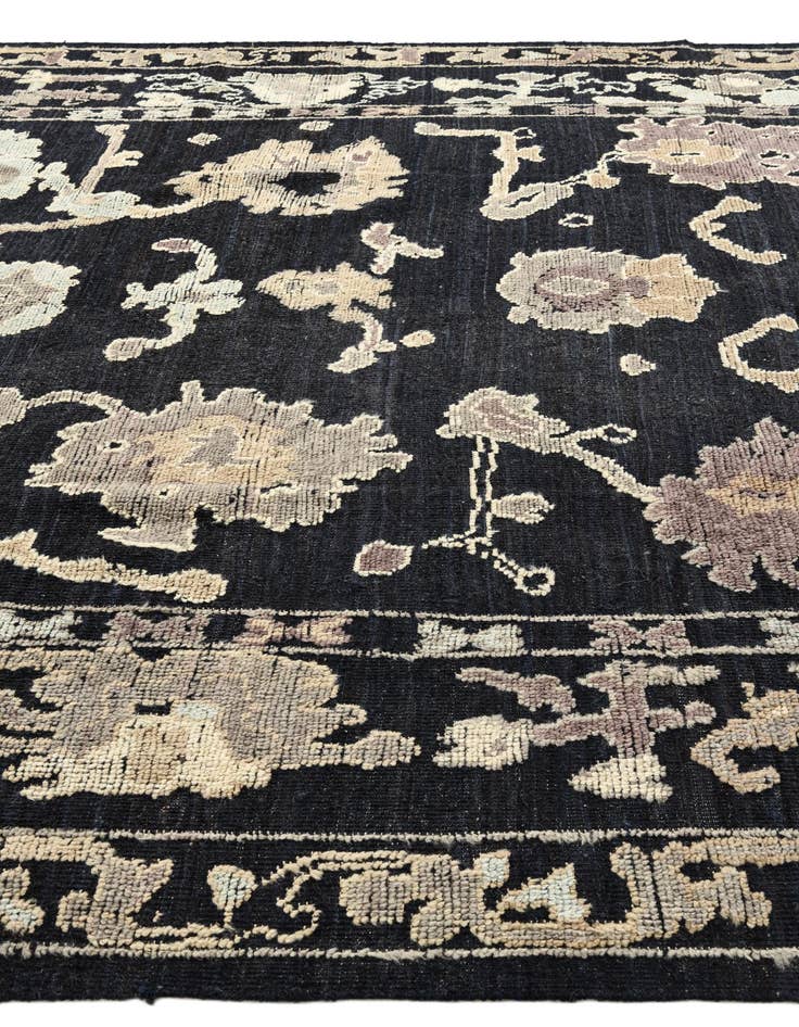 Detail image of 9' 4 x 12' 8 Hand Knotted Oushak Wool Rug