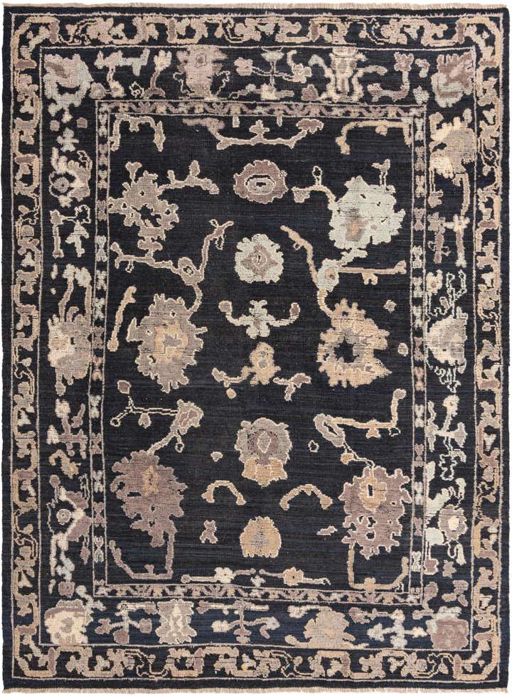 9' 4 x 12' 8 Hand Knotted Oushak Wool Rug