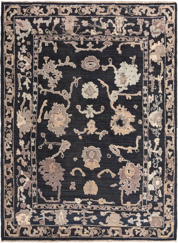 Detail image of 9' 4 x 12' 8 Hand Knotted Oushak Wool Rug