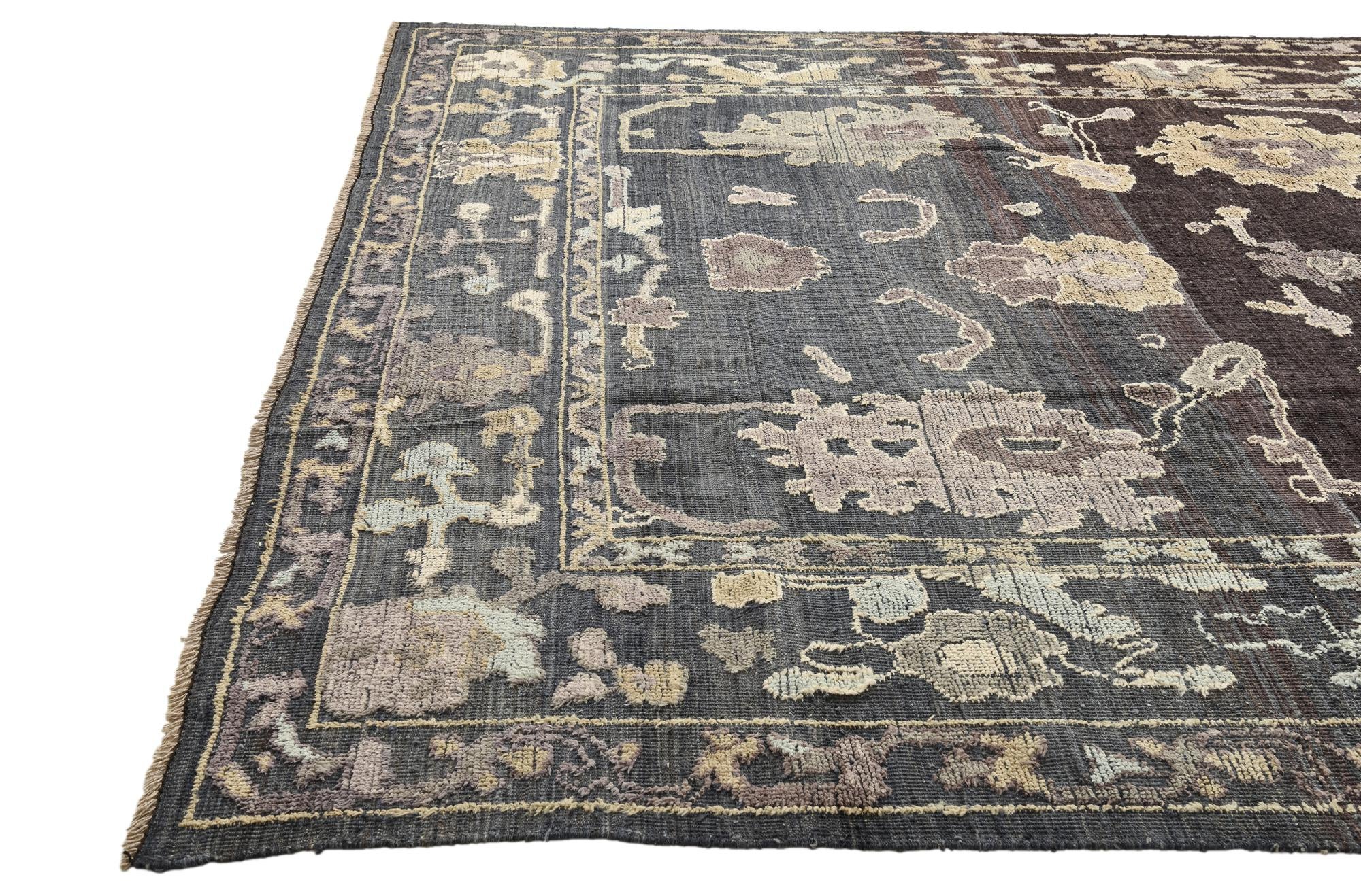 10' x 14' 2 Hand Knotted Oushak Wool Rug