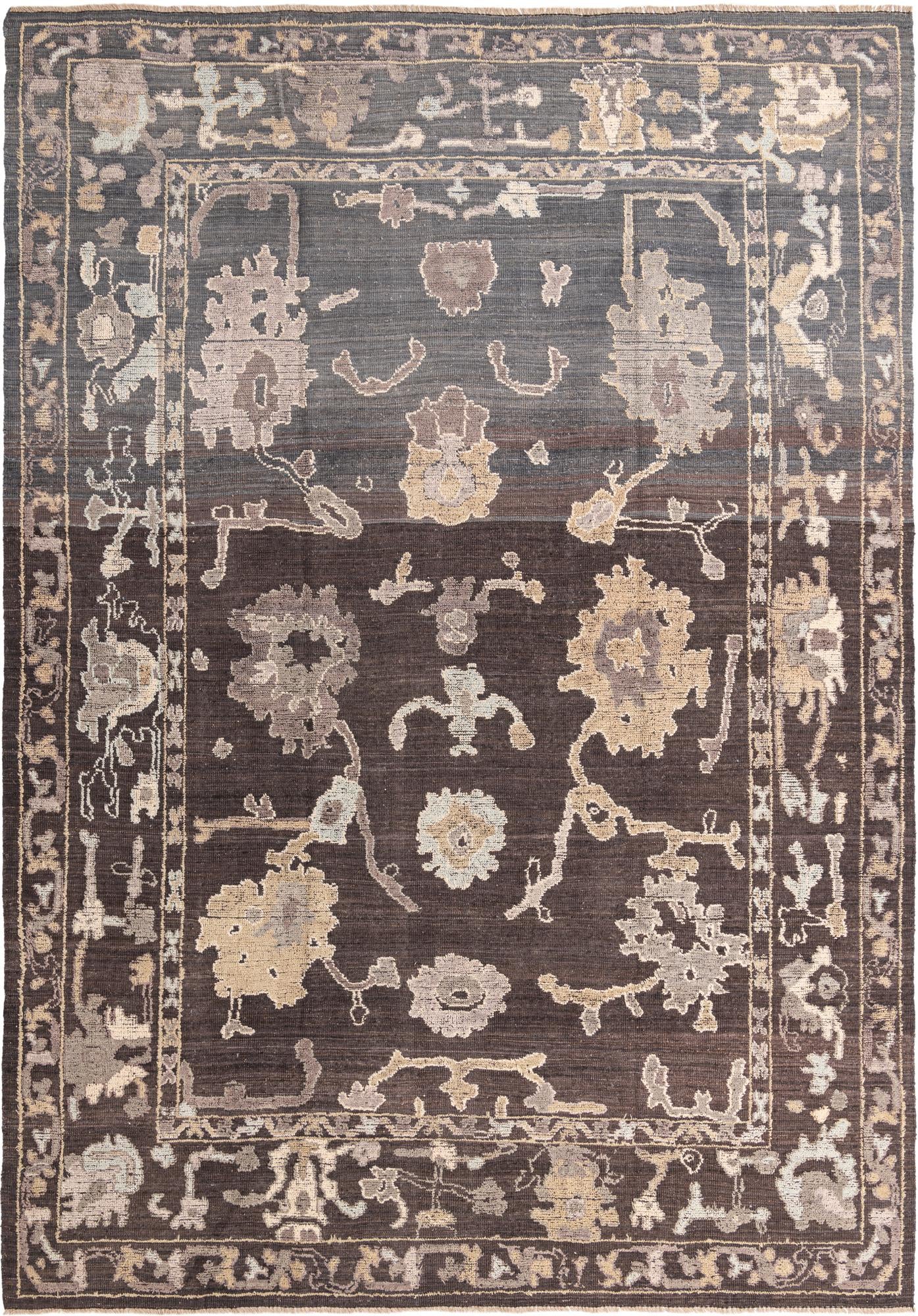 10' x 14' 2 Hand Knotted Oushak Wool Rug