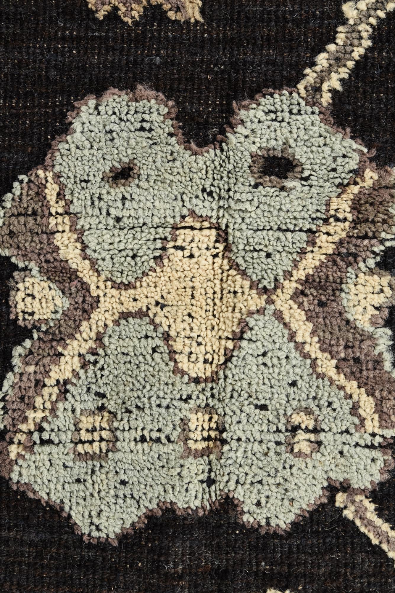 9' 5 x 12' 4 Hand Knotted Oushak Wool Rug