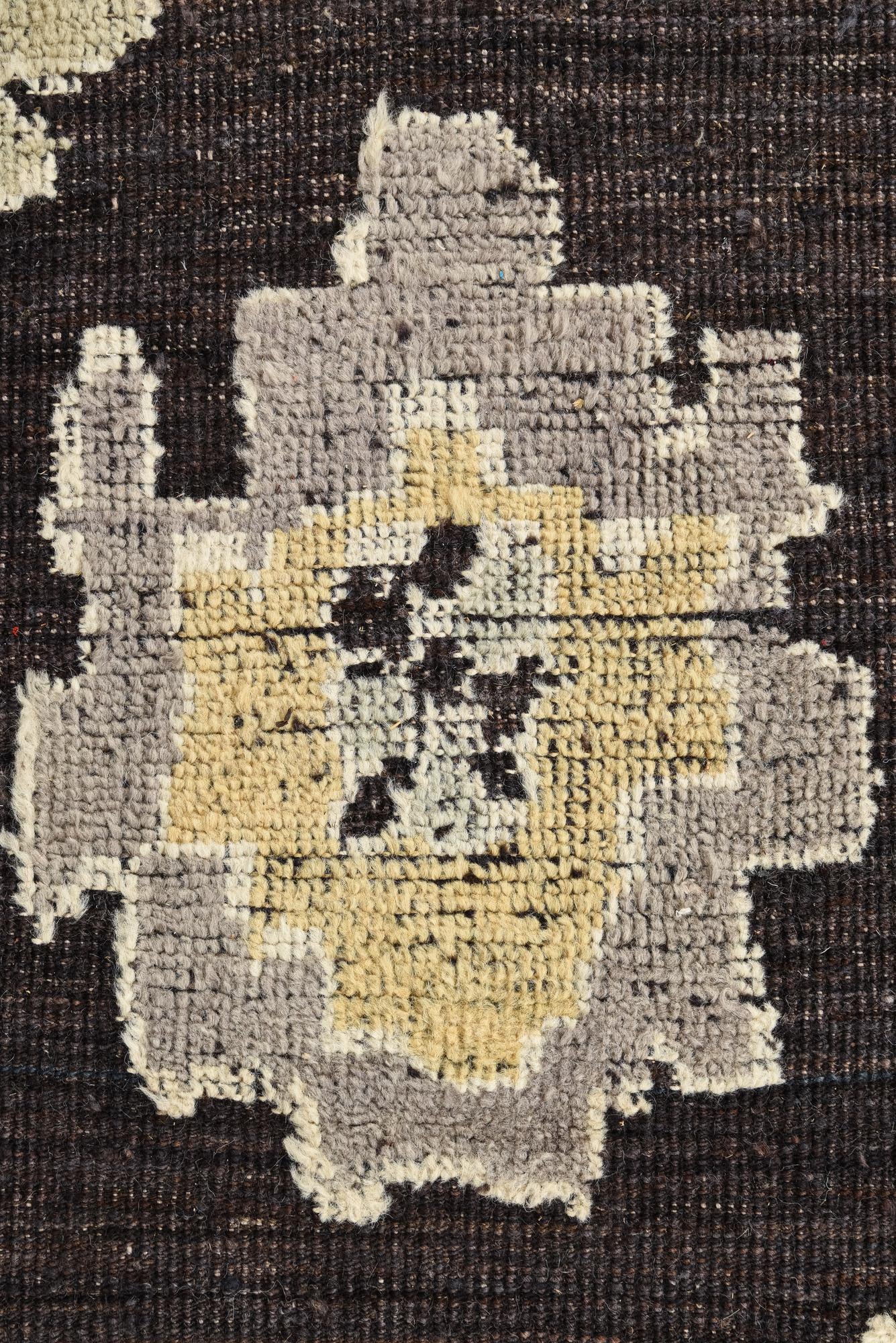 9' 4 x 12' 1 Hand Knotted Oushak Wool Rug