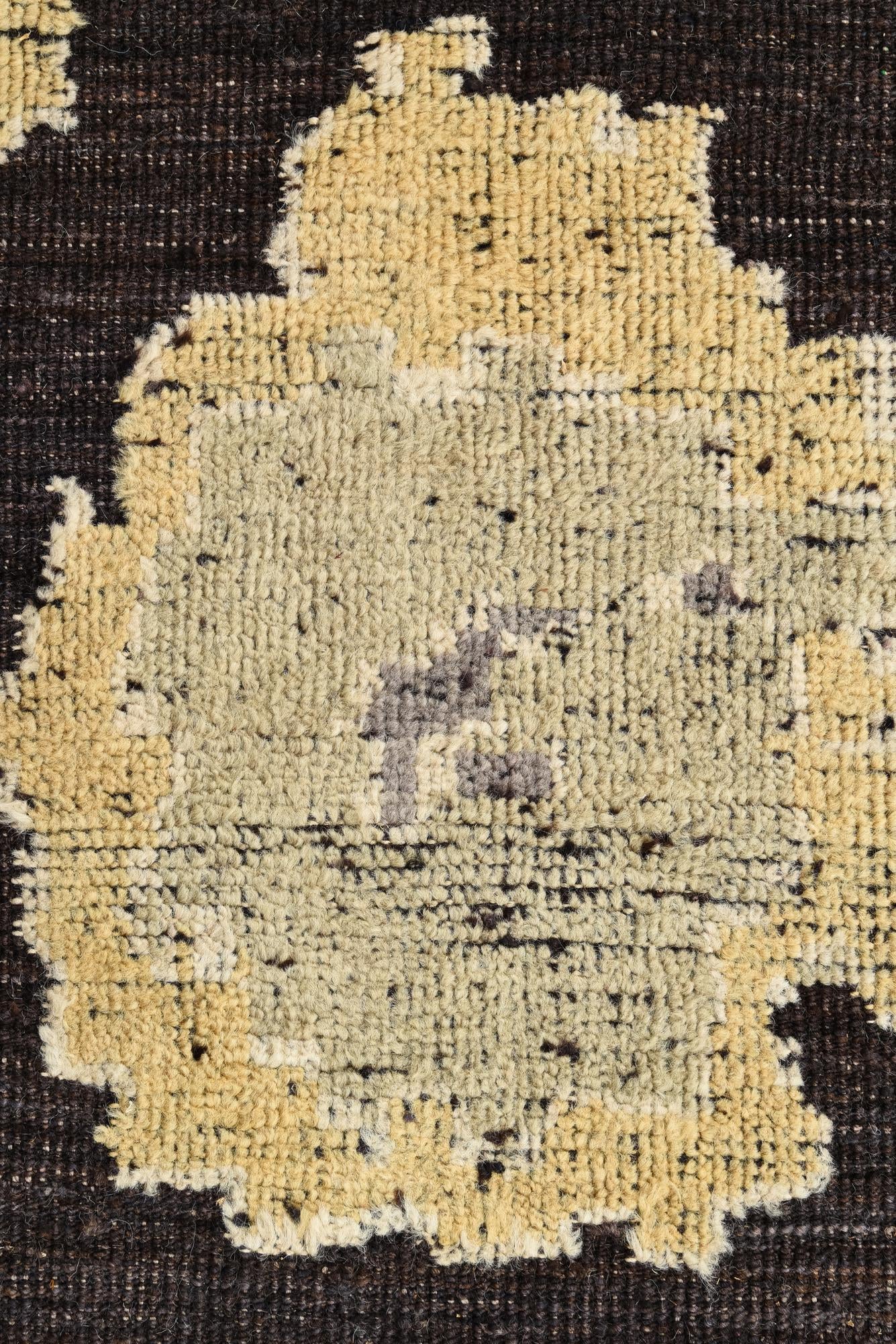 9' 4 x 12' 1 Hand Knotted Oushak Wool Rug