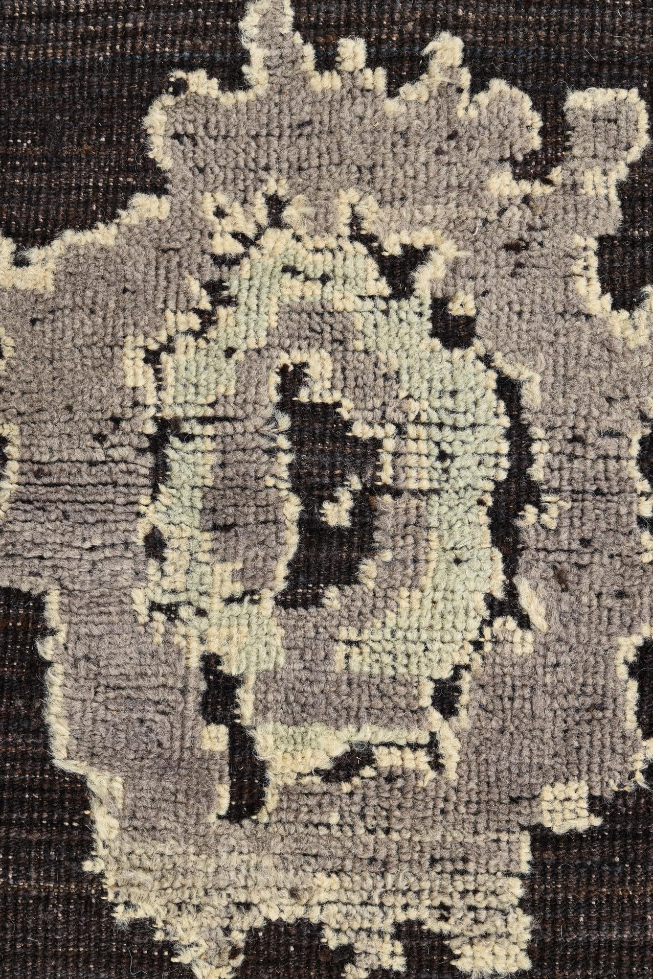 9' 4 x 12' 1 Hand Knotted Oushak Wool Rug