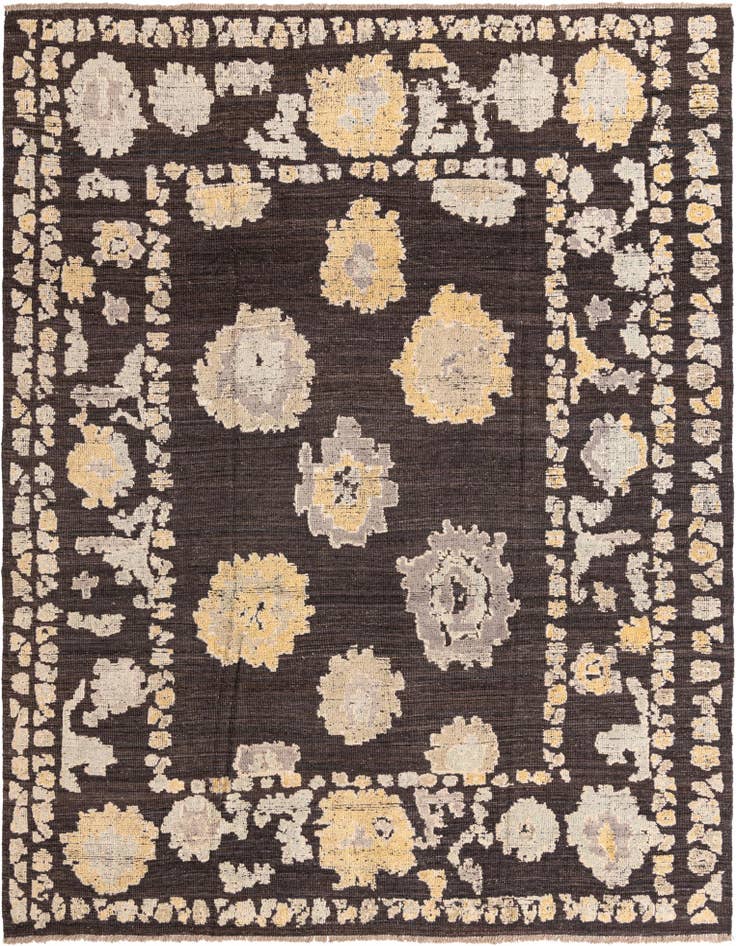 Detail image of 9' 4 x 12' 1 Hand Knotted Oushak Wool Rug