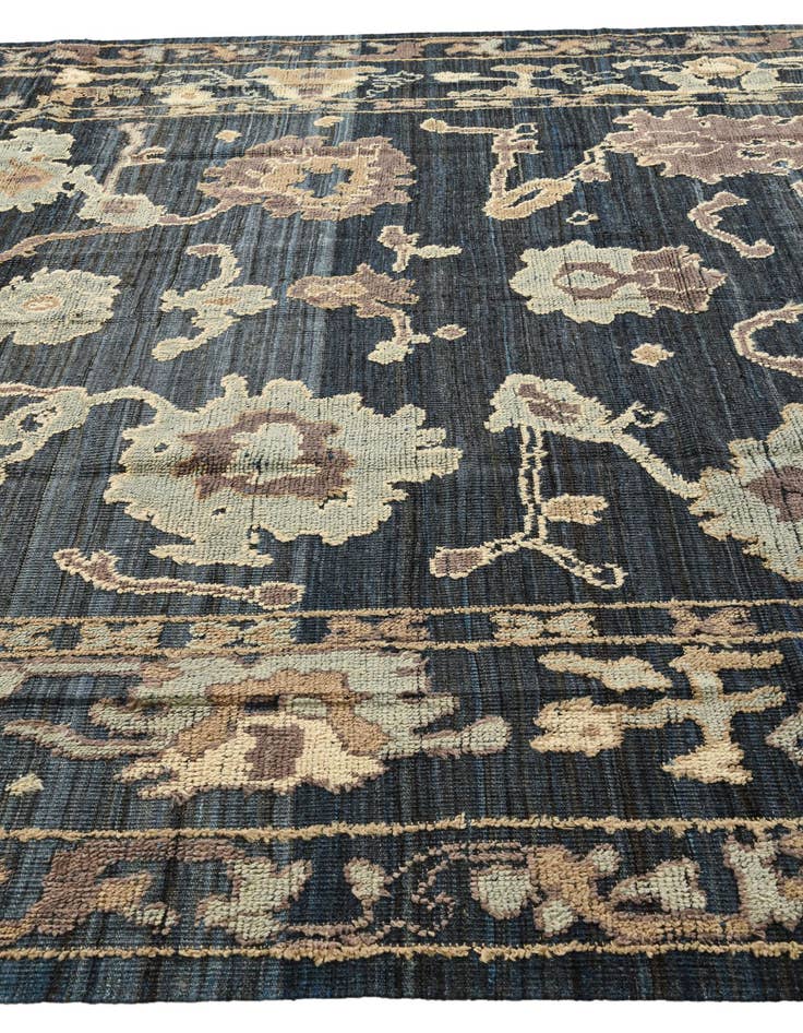 Detail image of 9' 1 x 12' 1 Hand Knotted Oushak Wool Rug