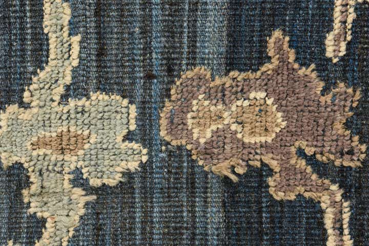 9' 1 x 12' 1 Hand Knotted Oushak Wool Rug