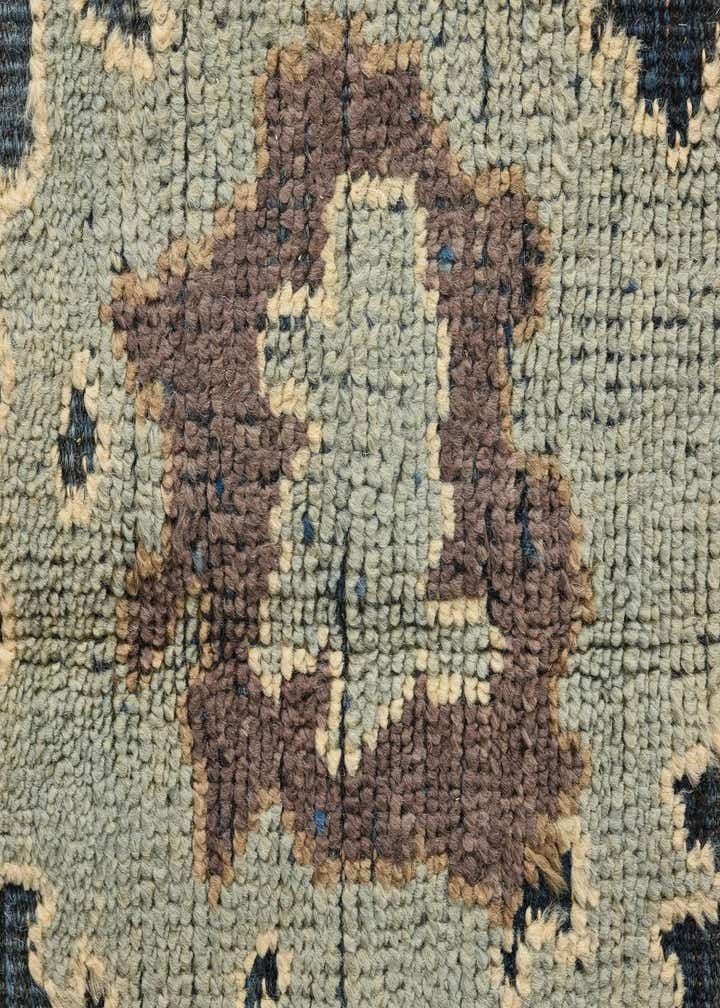 9' 1 x 12' 1 Hand Knotted Oushak Wool Rug