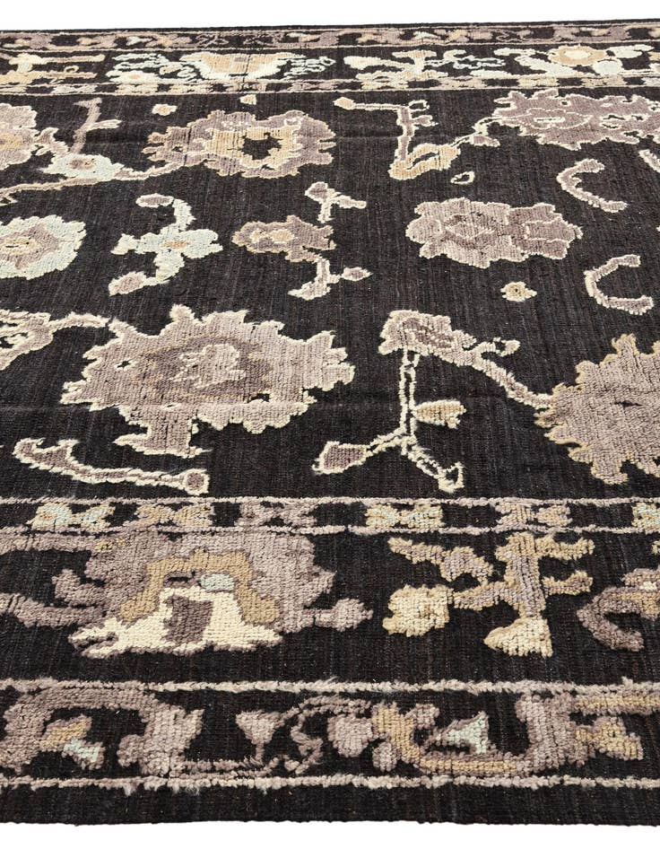 Detail image of 9' 4 x 12' 2  Hand Knotted Oushak Wool Rug
