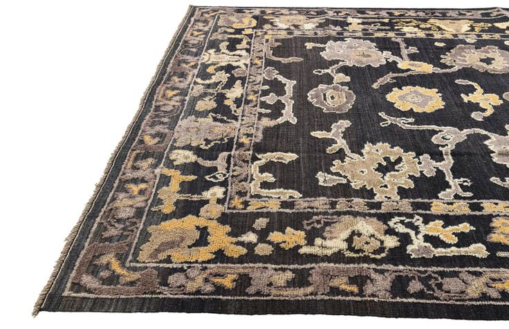 Detail image of 9' x 12' 7 Hand Knotted Oushak Wool Rug