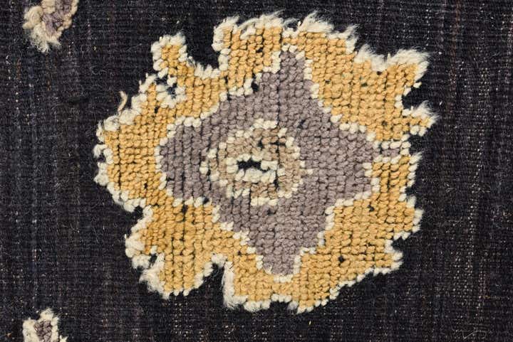 9' x 12' 7 Hand Knotted Oushak Wool Rug