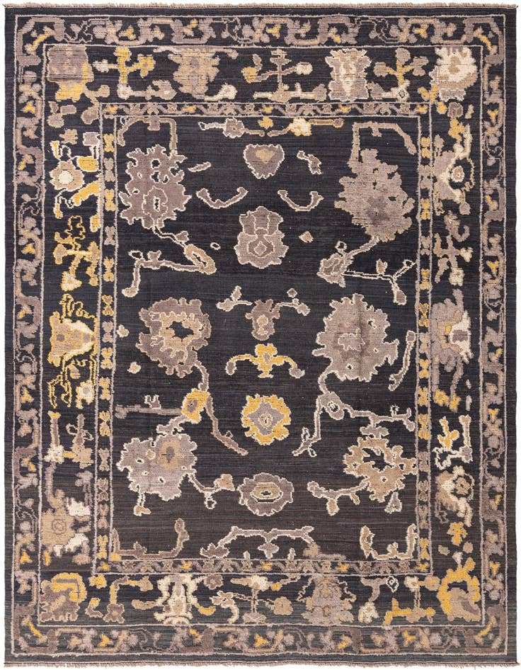 Detail image of 9' x 12' 7 Hand Knotted Oushak Wool Rug