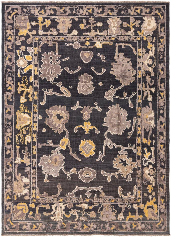 Detail image of 9' x 12' 7 Hand Knotted Oushak Wool Rug