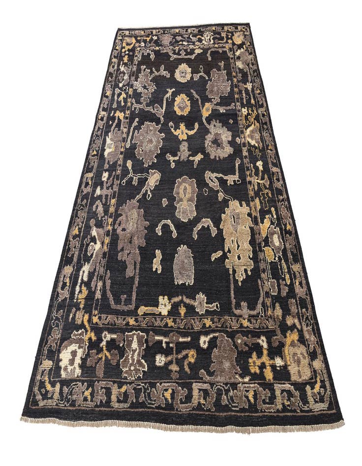 Detail image of 10' 2 x 14' 2  Hand Knotted Oushak Wool Rug