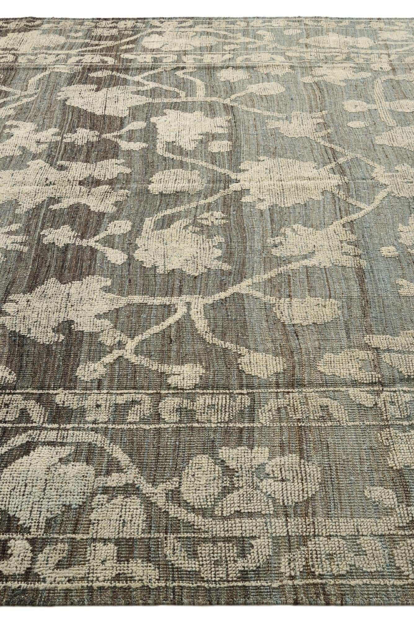 8' 10 x 12' 8 Hand Knotted Oushak Wool Rug