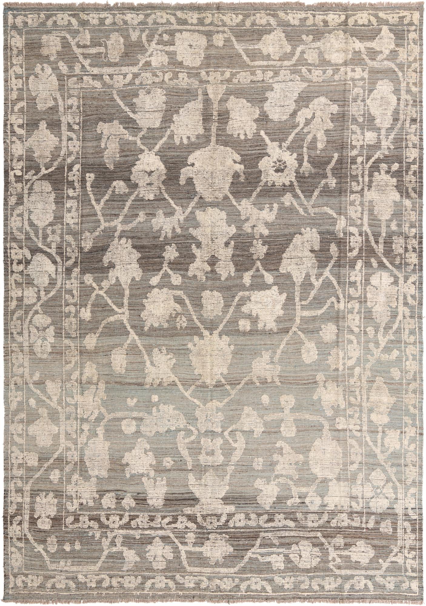 8' 10 x 12' 8 Hand Knotted Oushak Wool Rug