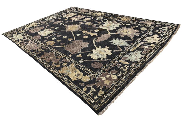 Detail image of 10' 1 x 14' 2 Hand Knotted Oushak Wool Rug