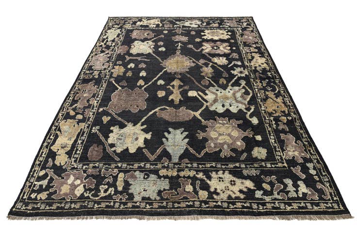 Detail image of 10' 1 x 14' 2 Hand Knotted Oushak Wool Rug