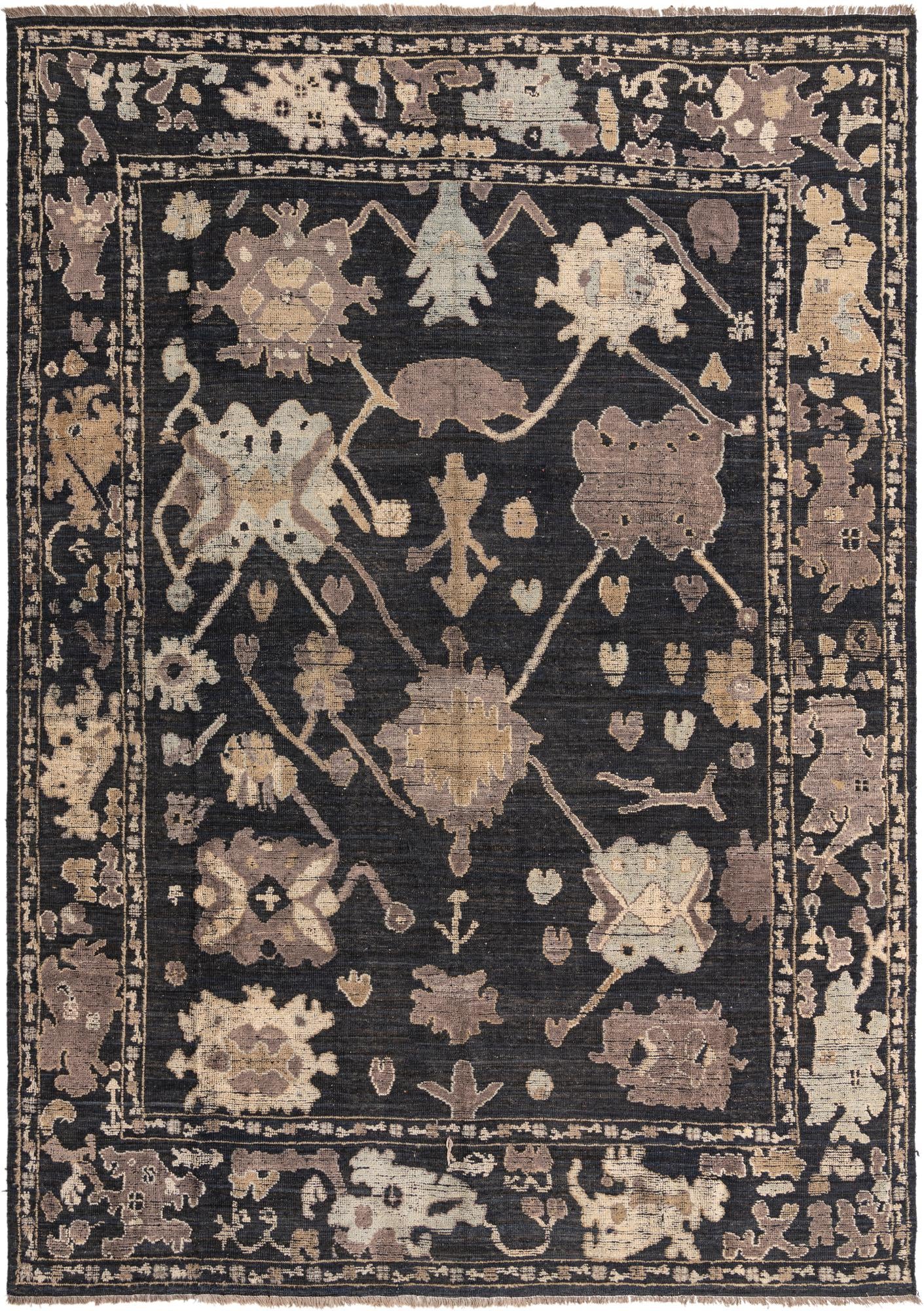 10' 1 x 14' 2 Hand Knotted Oushak Wool Rug